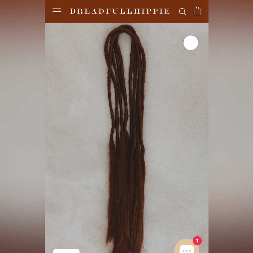 Dreadfullhippie Celtic locs (5 syrup brown + 1 chocolate brown)